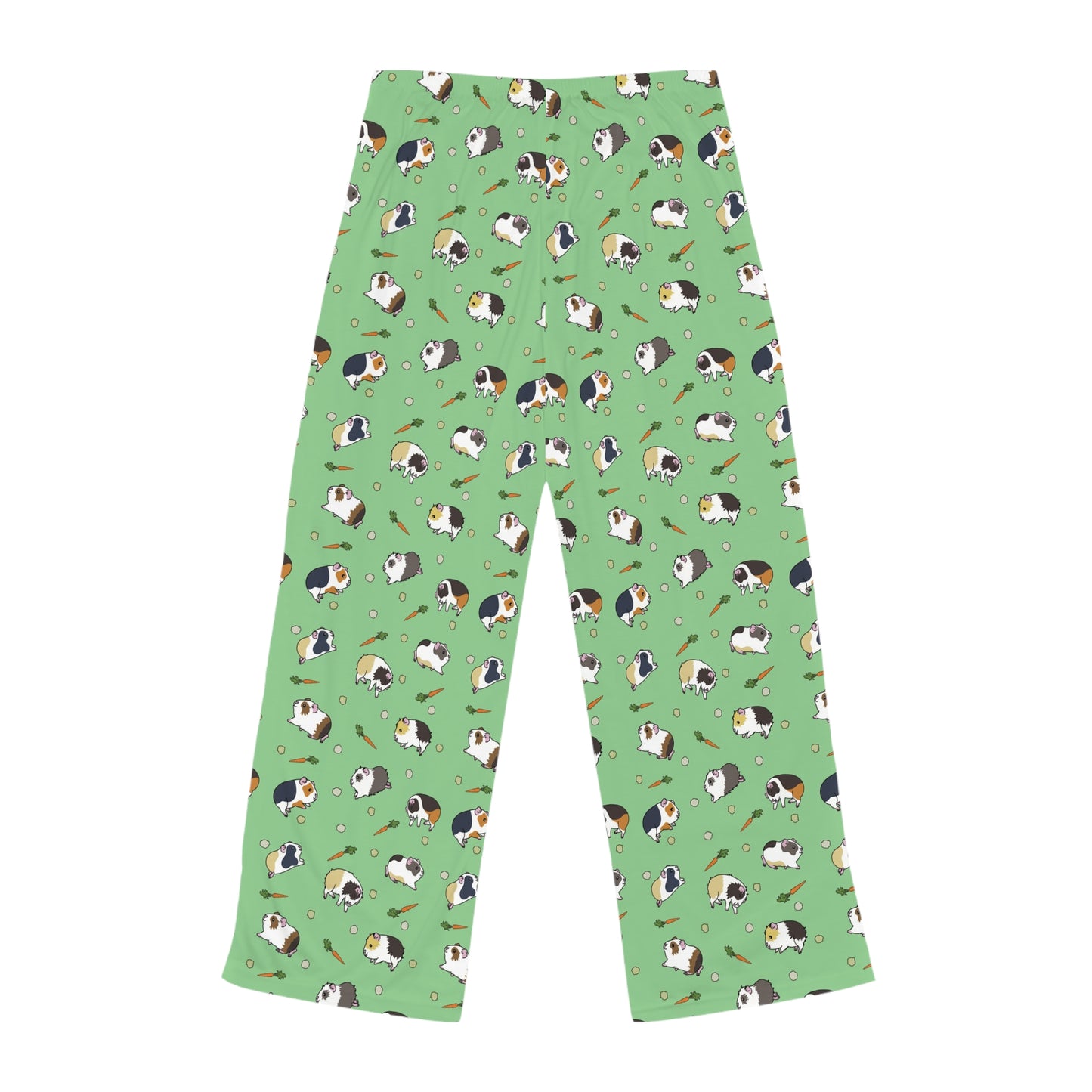 Guinea Pig Peas & Carrots Pattern Women's Pajama Pants | All-Over Print Lounge Pants