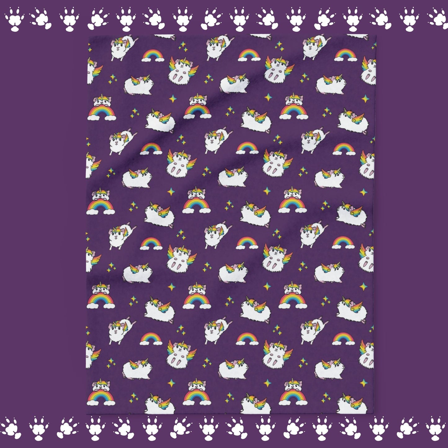 Guinea Pig Unicorn Fleece Blanket