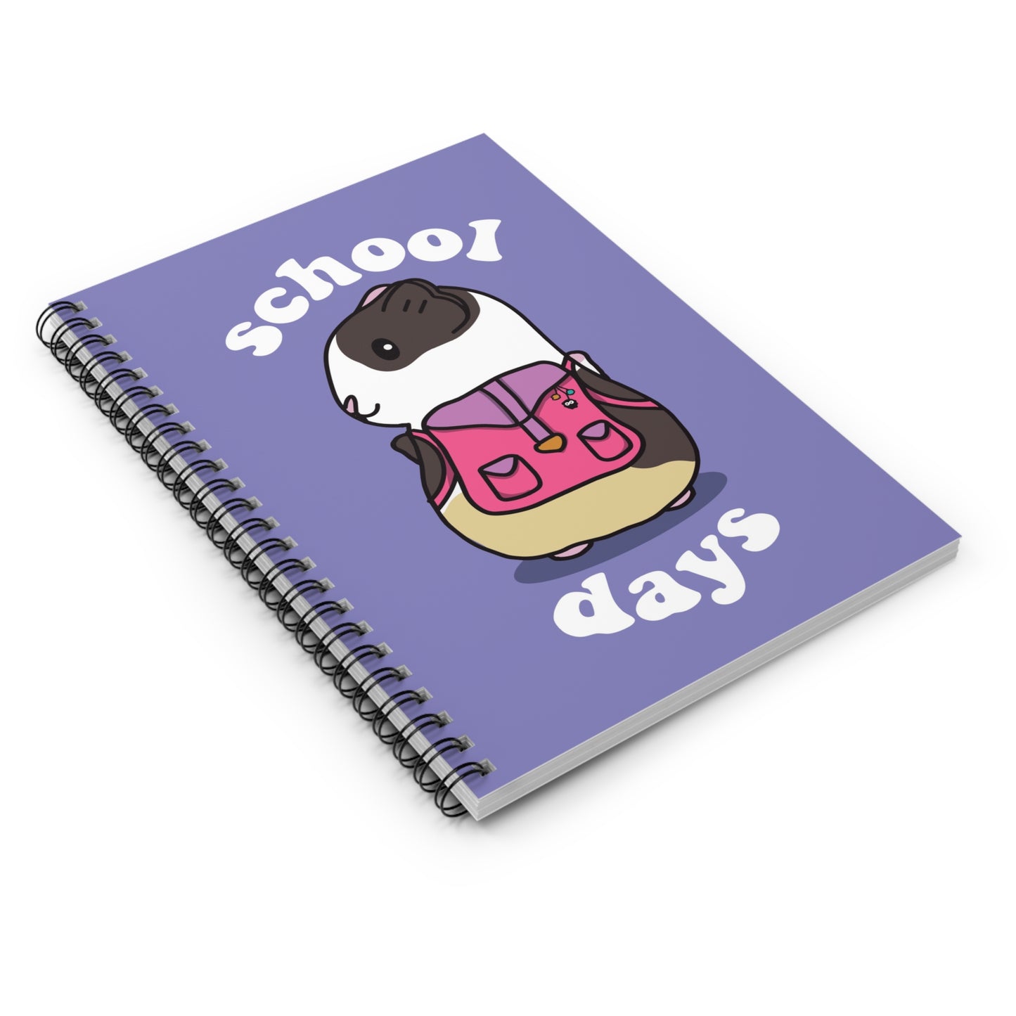 School Days Guinea Pig Notebook | Spiral Ruled Journal