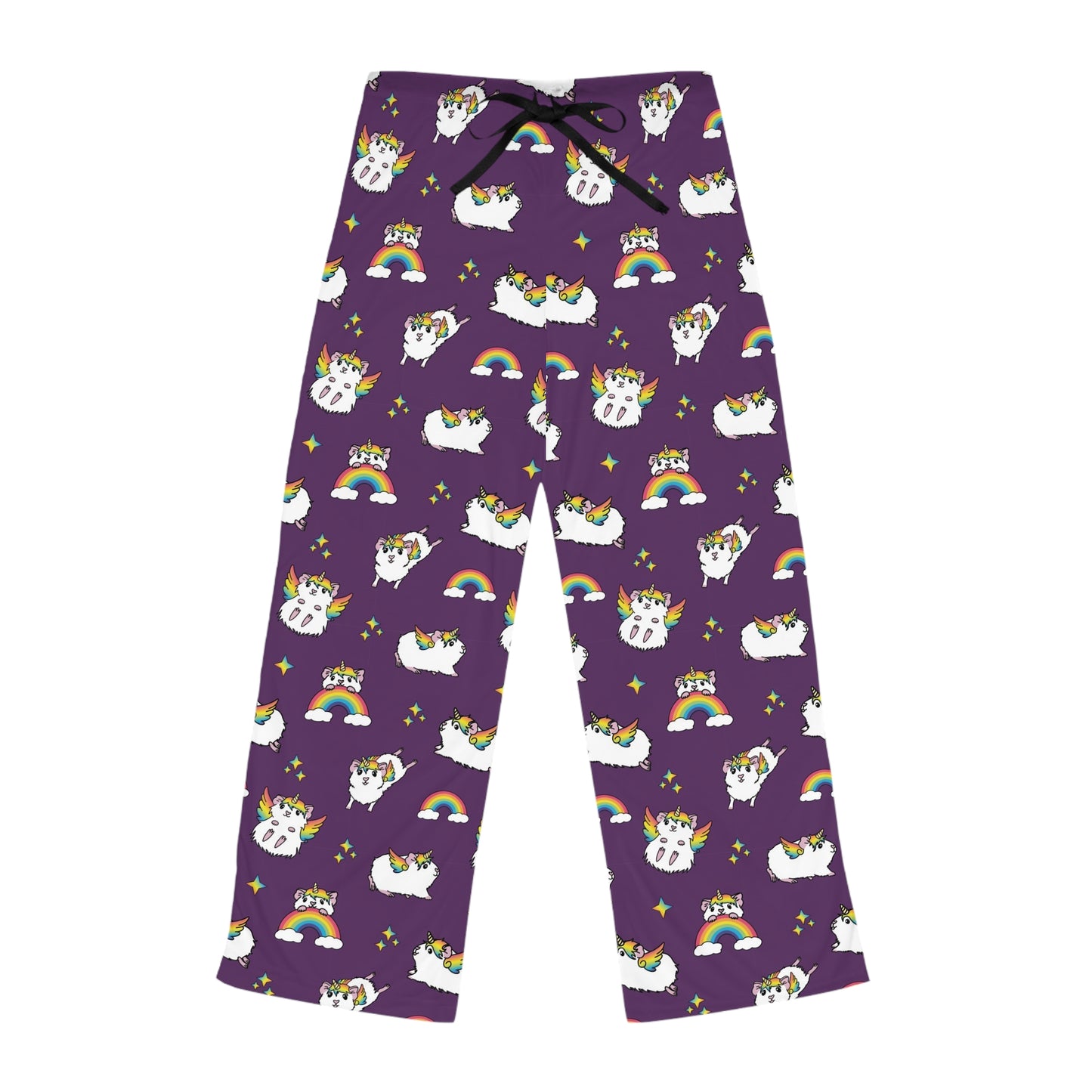 Unicorn Guinea Pig Women's pajama pants | All-Over Print Lounge Bottoms