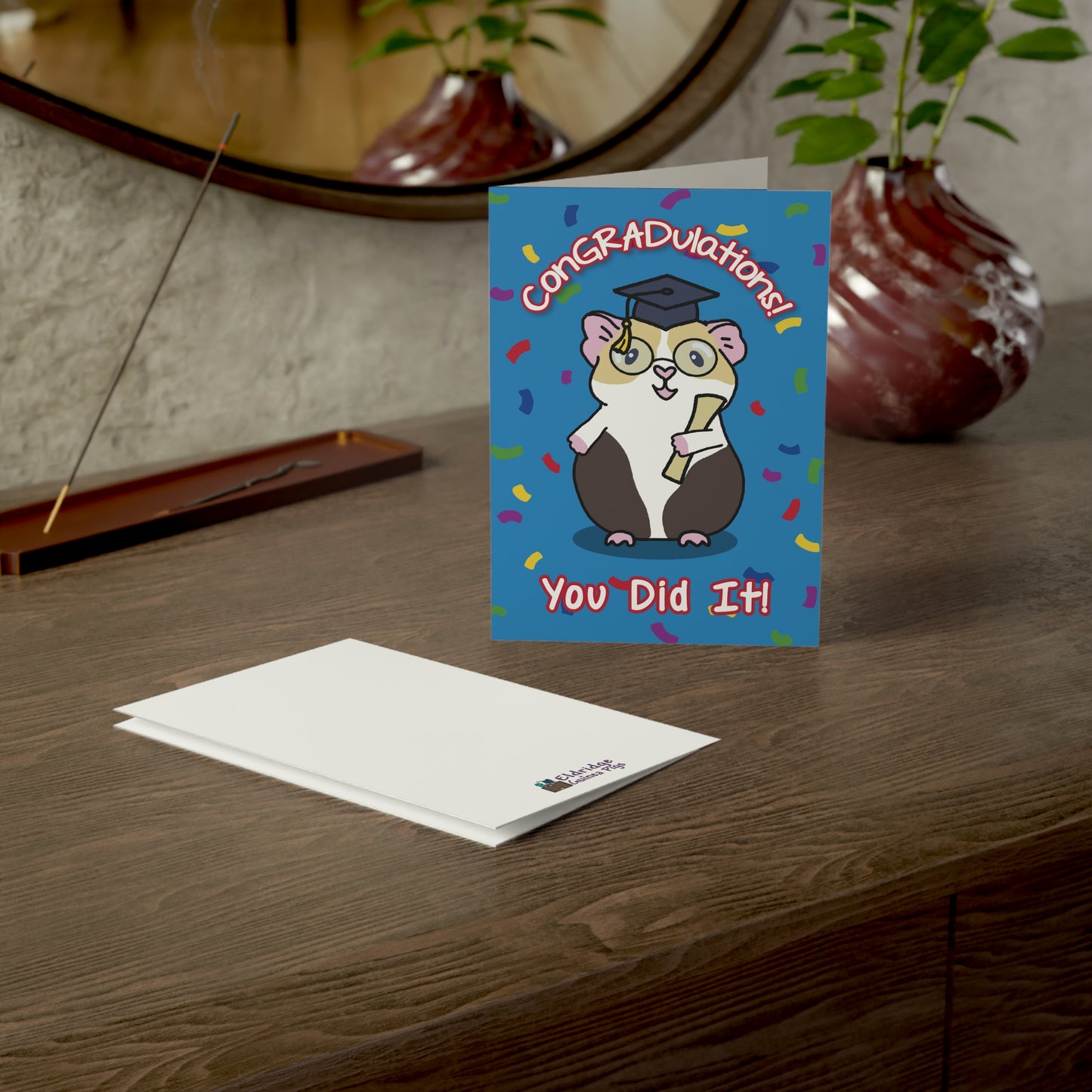 Guinea Pig "ConGRADulations!" Card —  Graduation Greeting Card