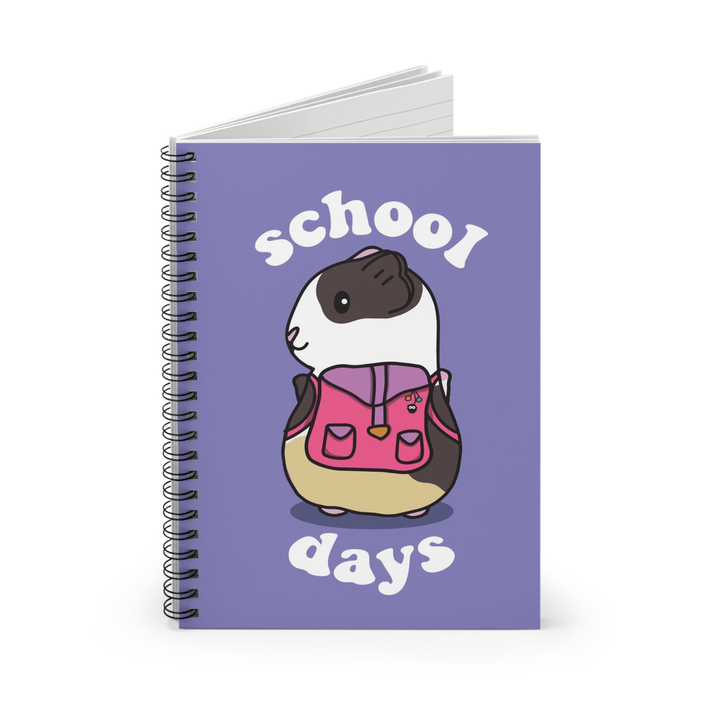 School Days Guinea Pig Notebook | Spiral Ruled Journal