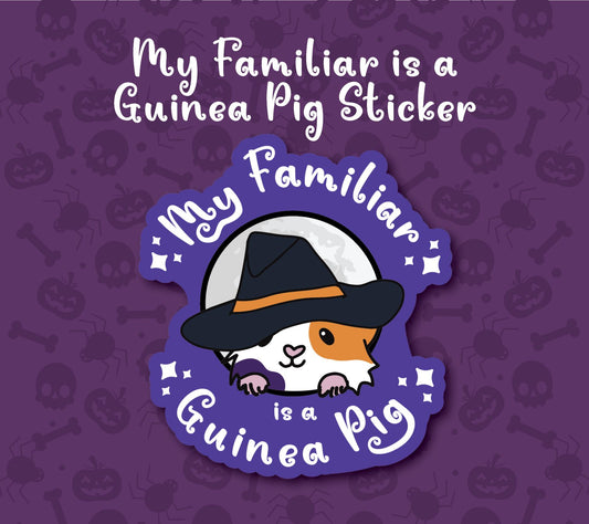 Guinea Pig Familiar Sticker | Witch Pet Lover Gift