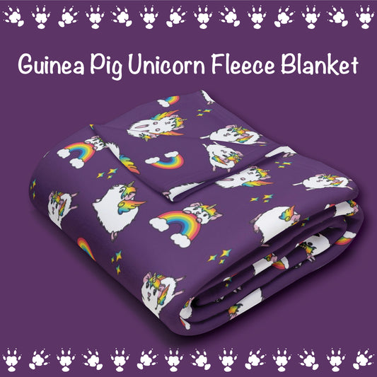 Guinea Pig Unicorn Fleece Blanket