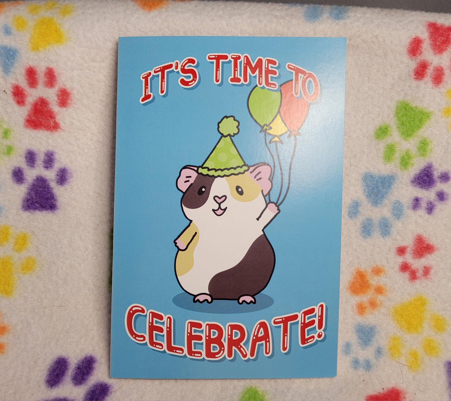 Guinea Pig Birthday Card - Celebrate | Folding Card