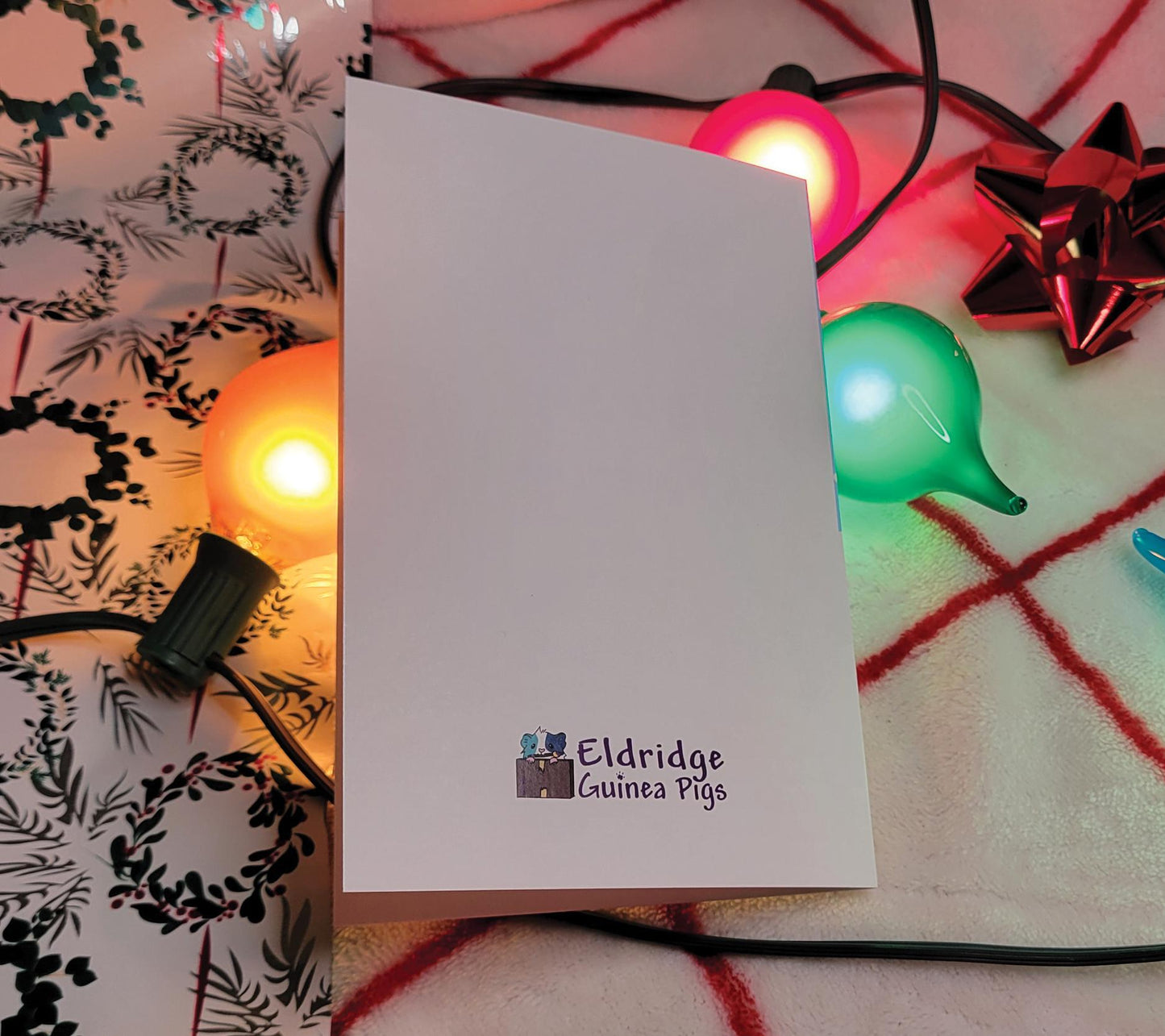Custom Guinea Pig Carolers Holiday Card | Folding Card | Christmas Cards
