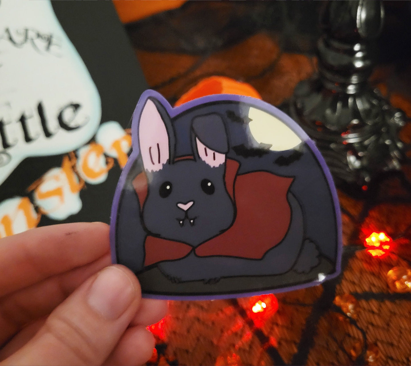 Vampire Bunny Sticker | Halloween Pet Lover Gift