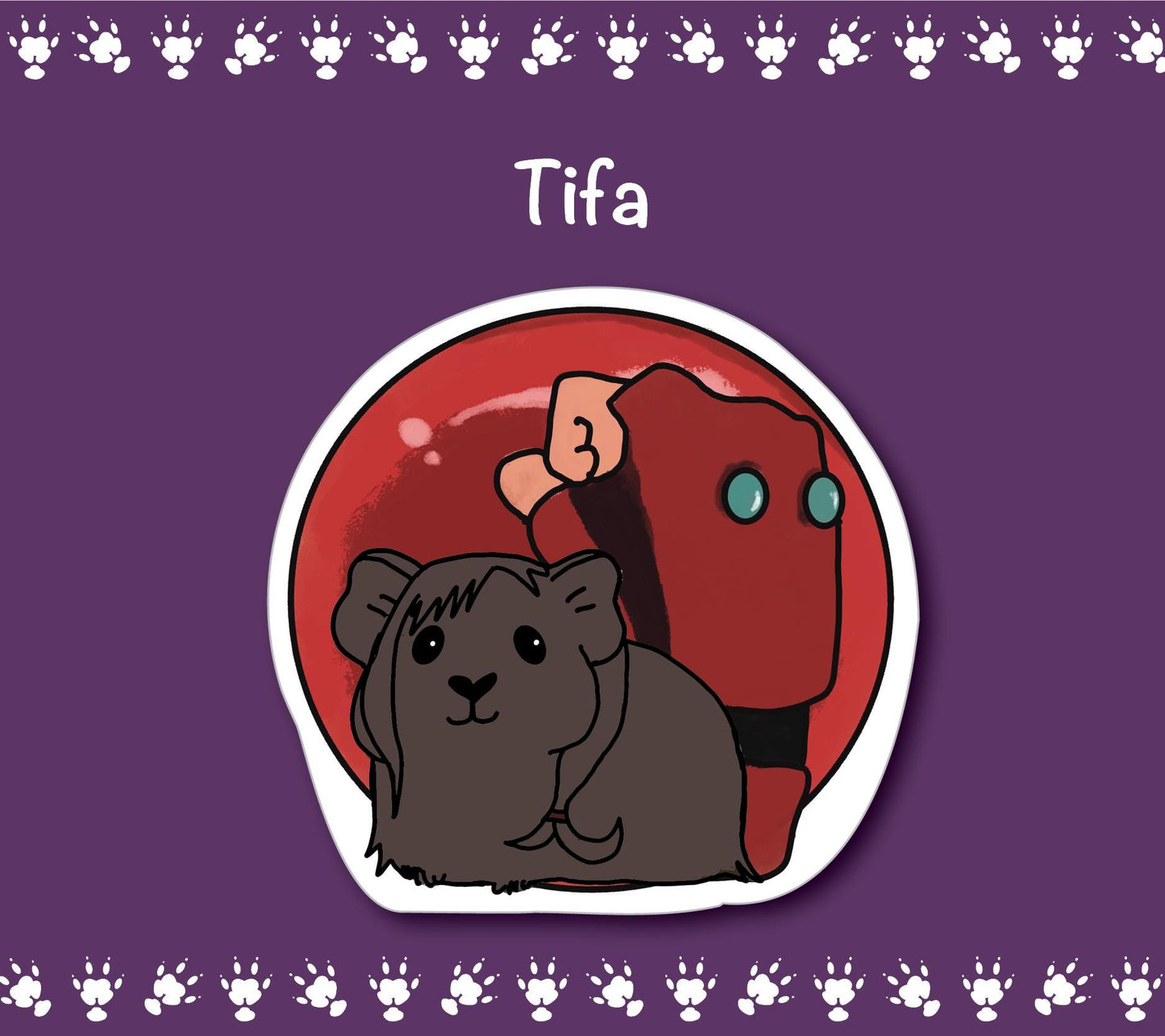 FF7-Inspired Guinea Pig Sticker Pack