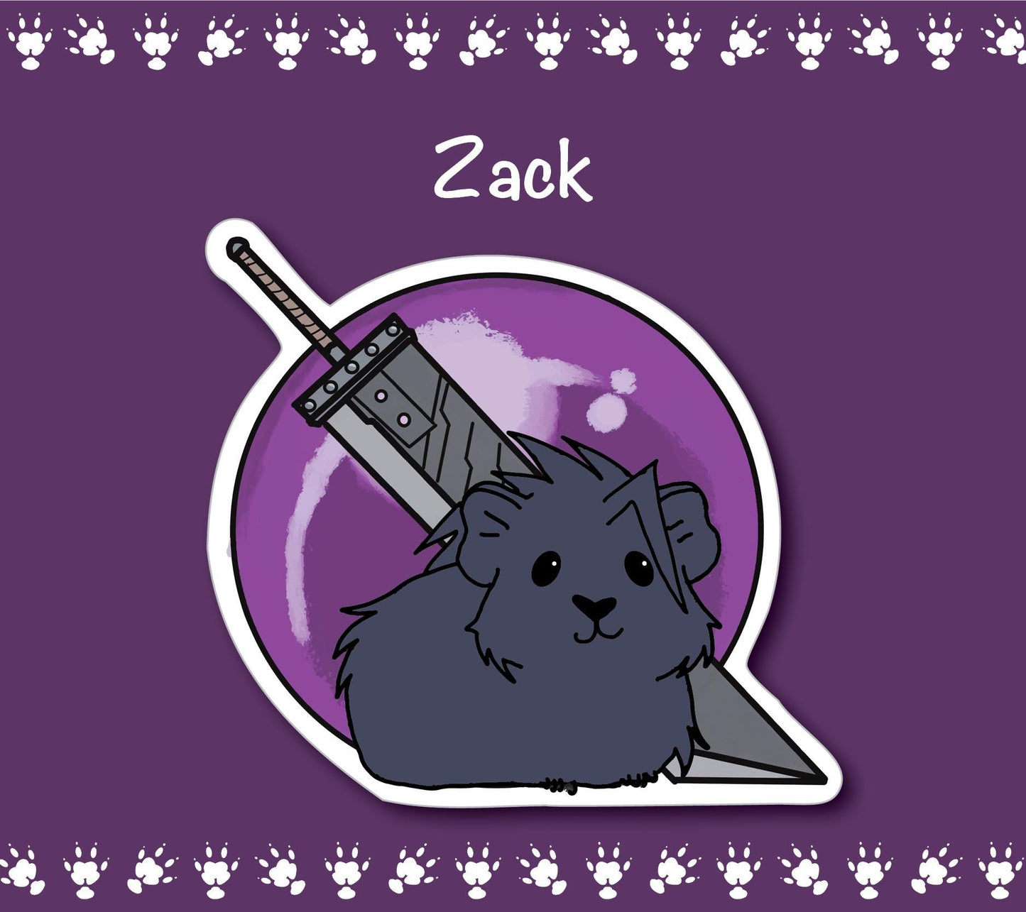 FF7-Inspired Guinea Pig Sticker Pack