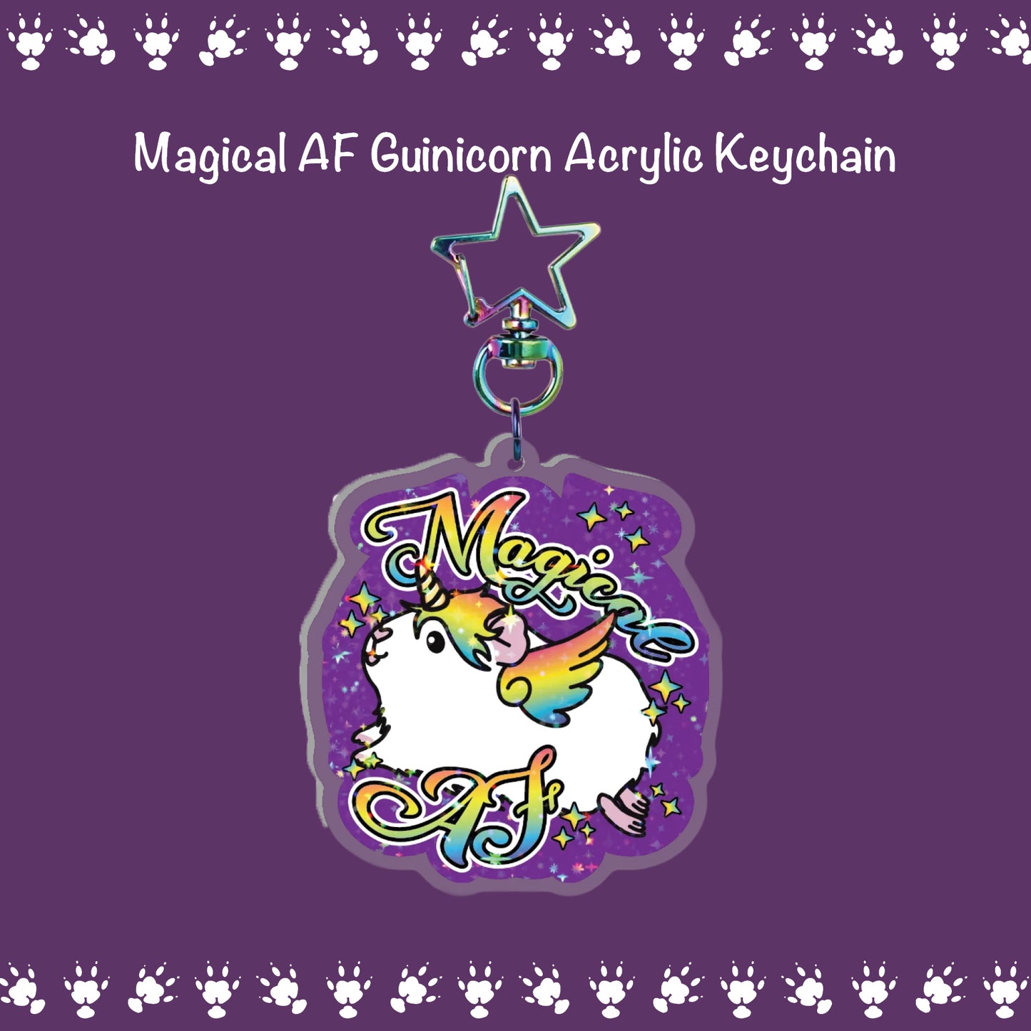Magical AF Holographic Acrylic Keychain
