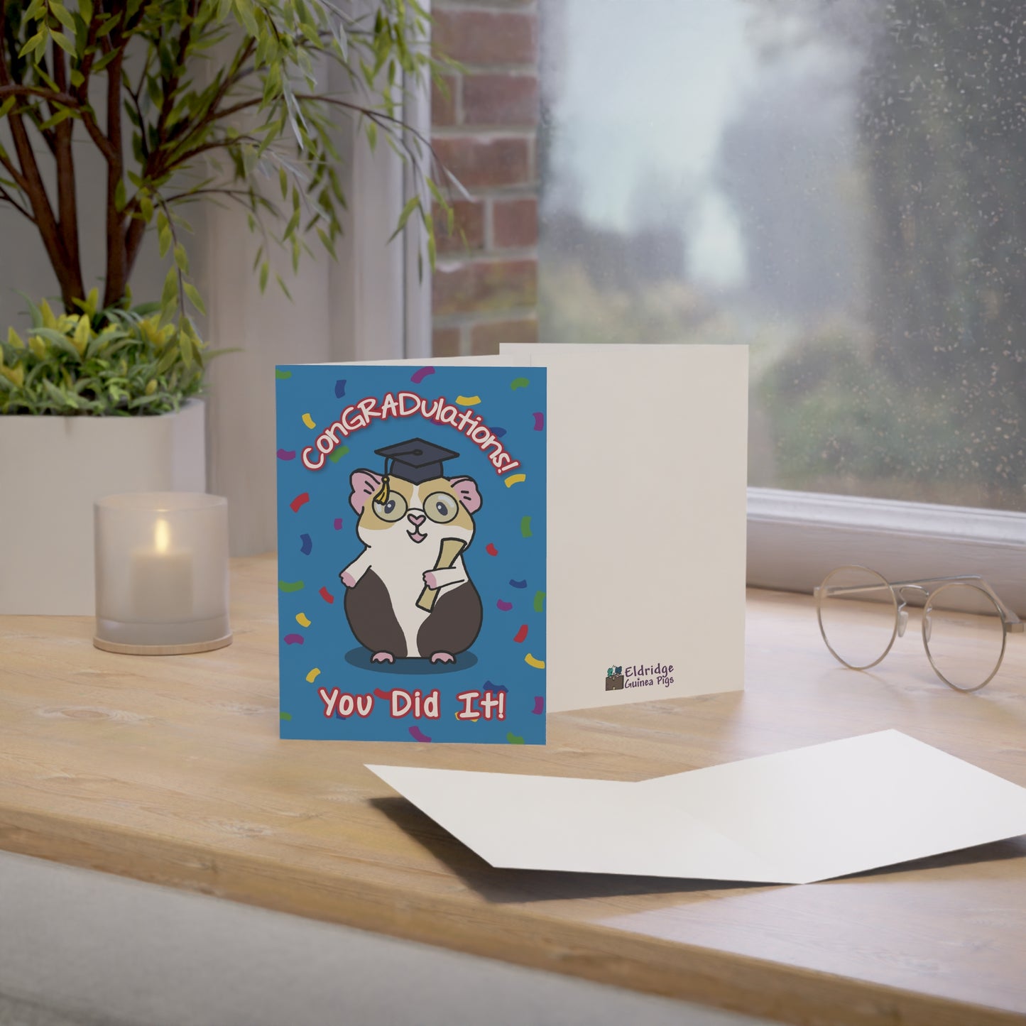 Guinea Pig "ConGRADulations!" Card —  Graduation Greeting Card