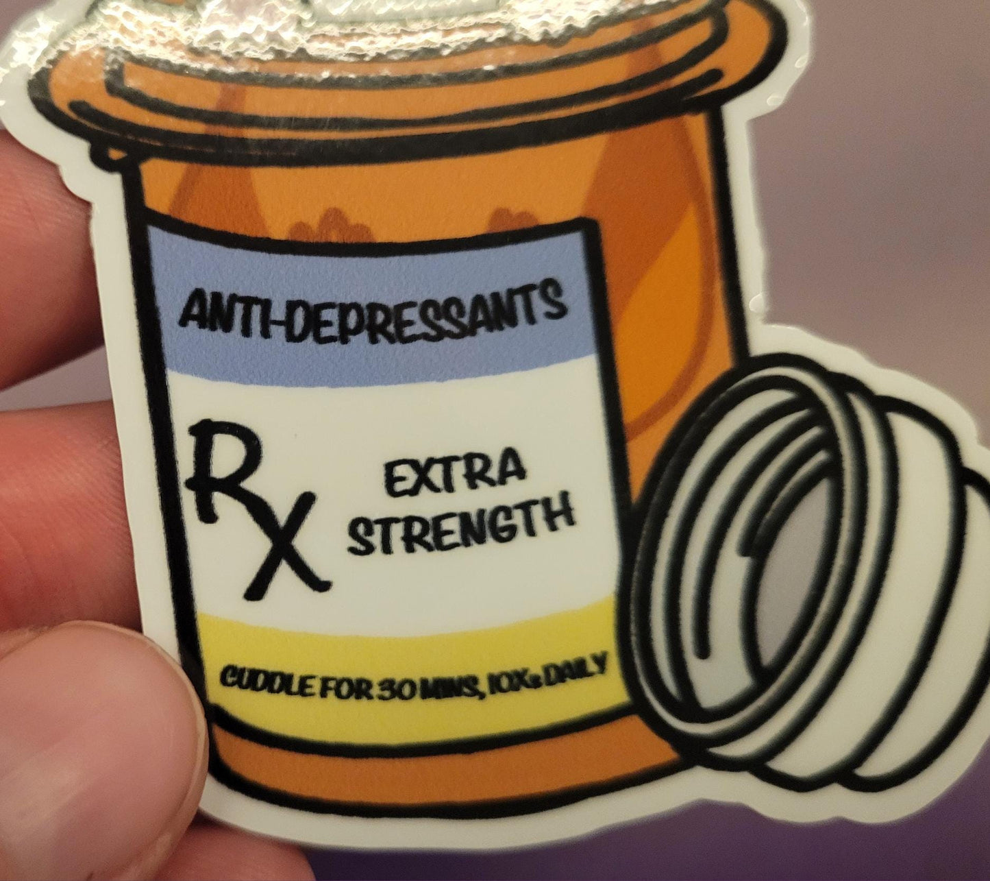 Anti-Depressant Guinea Pig Sticker