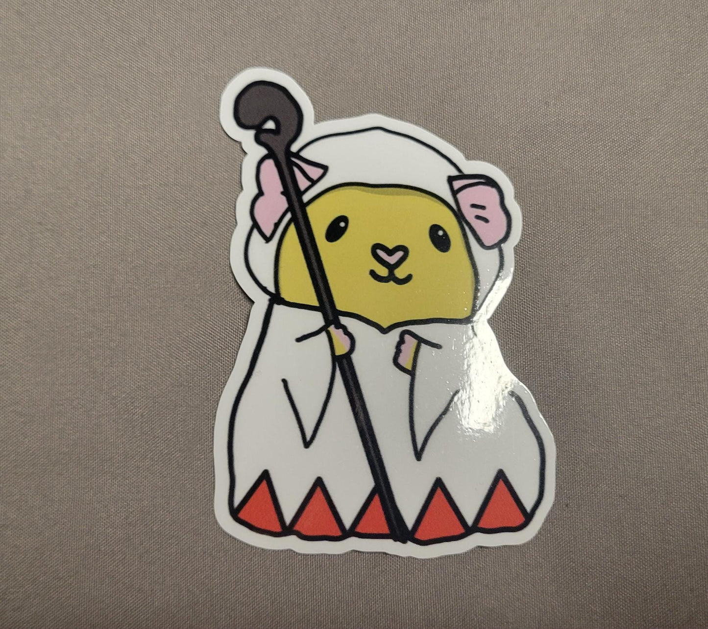 White Mage Guinea Pig Stickers | Water resistant stickers for car, waterbottle, laptop & more | Perfect gift for guinea pig lovers