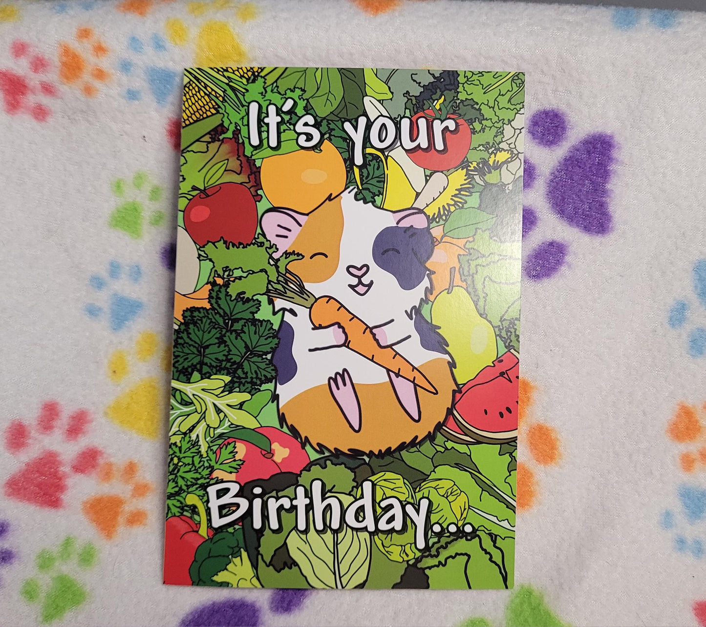 Guinea Pig Birthday Card - Pig Out!