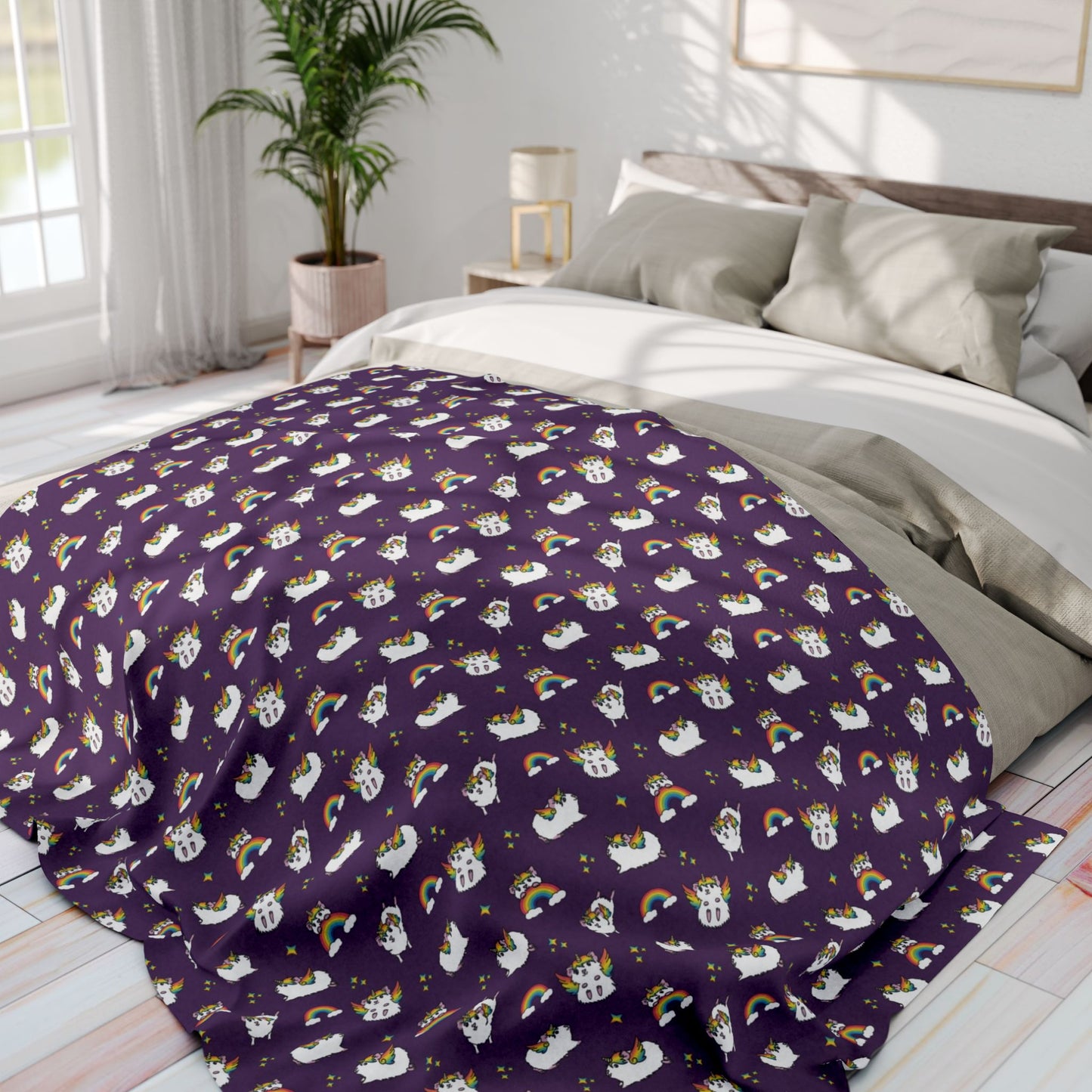 Guinea Pig Unicorn Fleece Blanket
