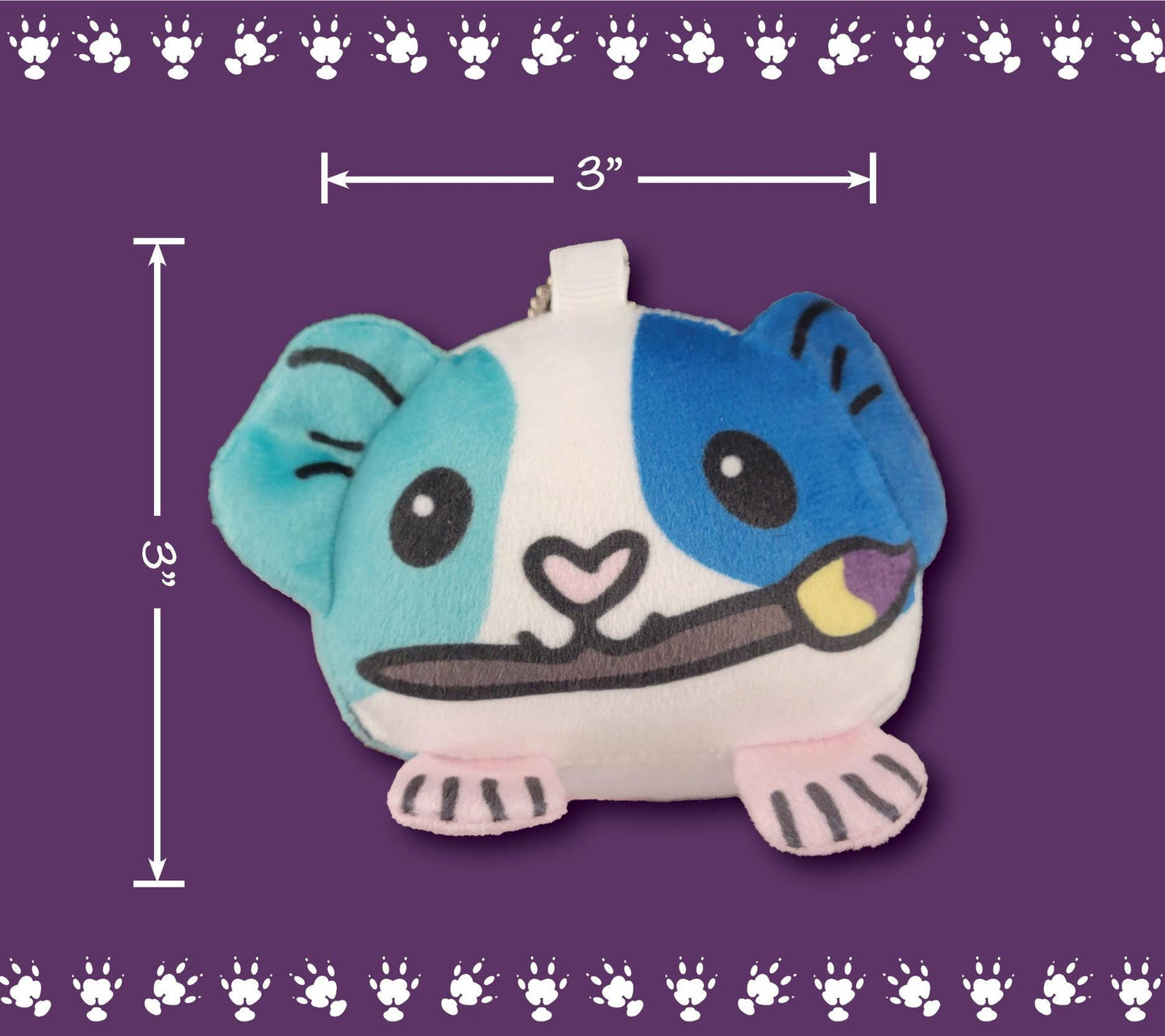 Logo Guinea Pig - Plush Mochikororin Keychain
