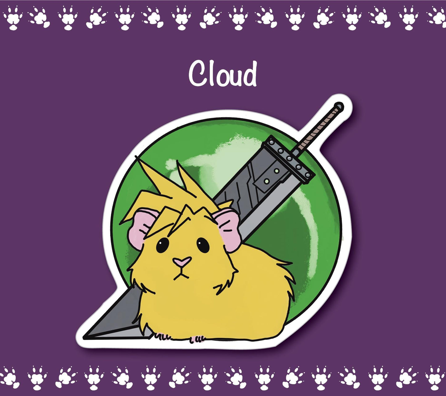 FF7-Inspired Guinea Pig Sticker Pack