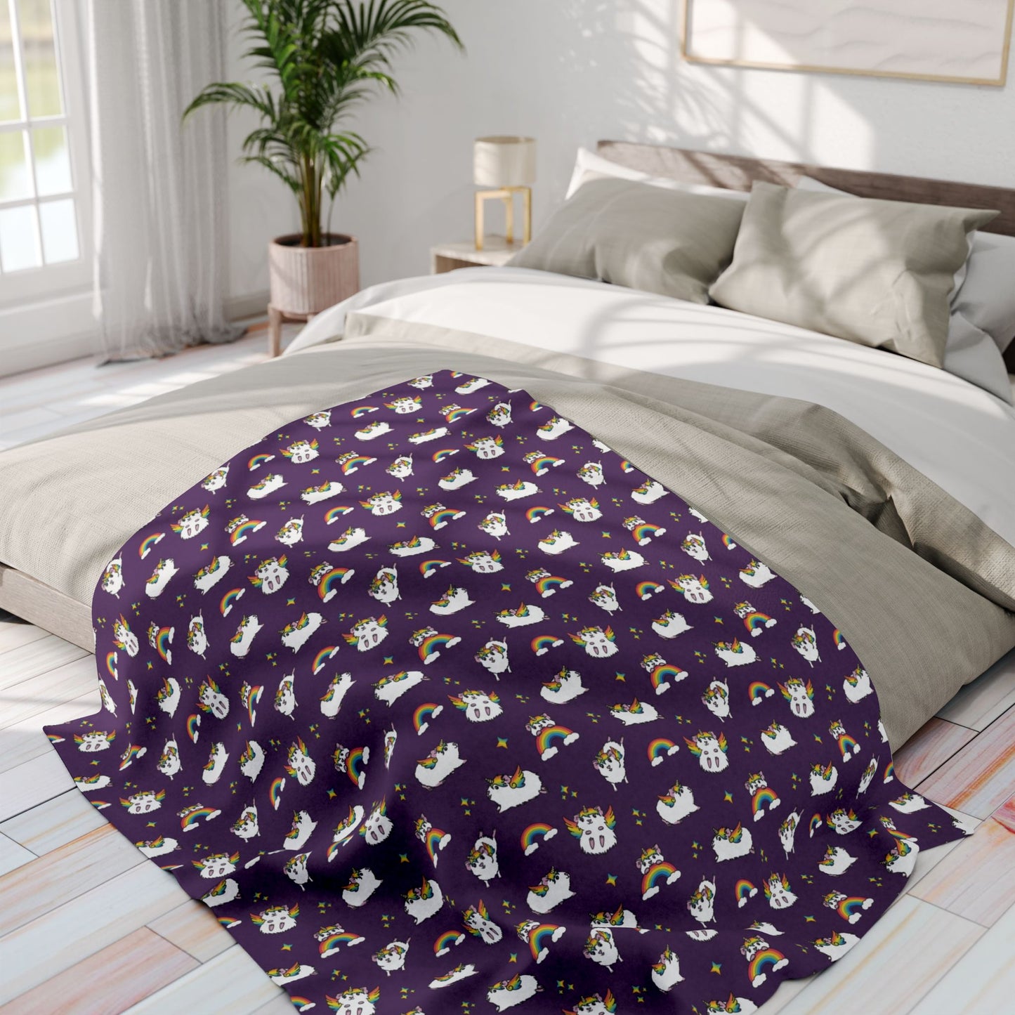 Guinea Pig Unicorn Fleece Blanket