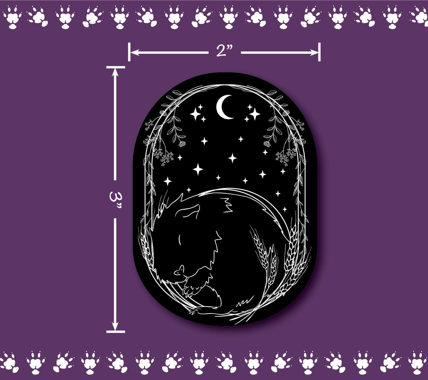 Celestial Guinea Pig Sticker | Water Resistant Vinyl Decal