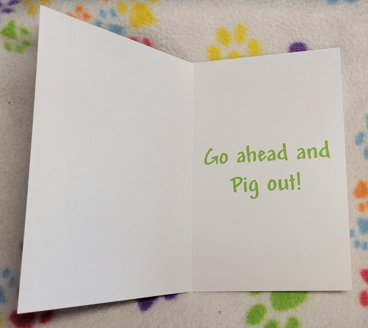 Guinea Pig Birthday Card - Pig Out!