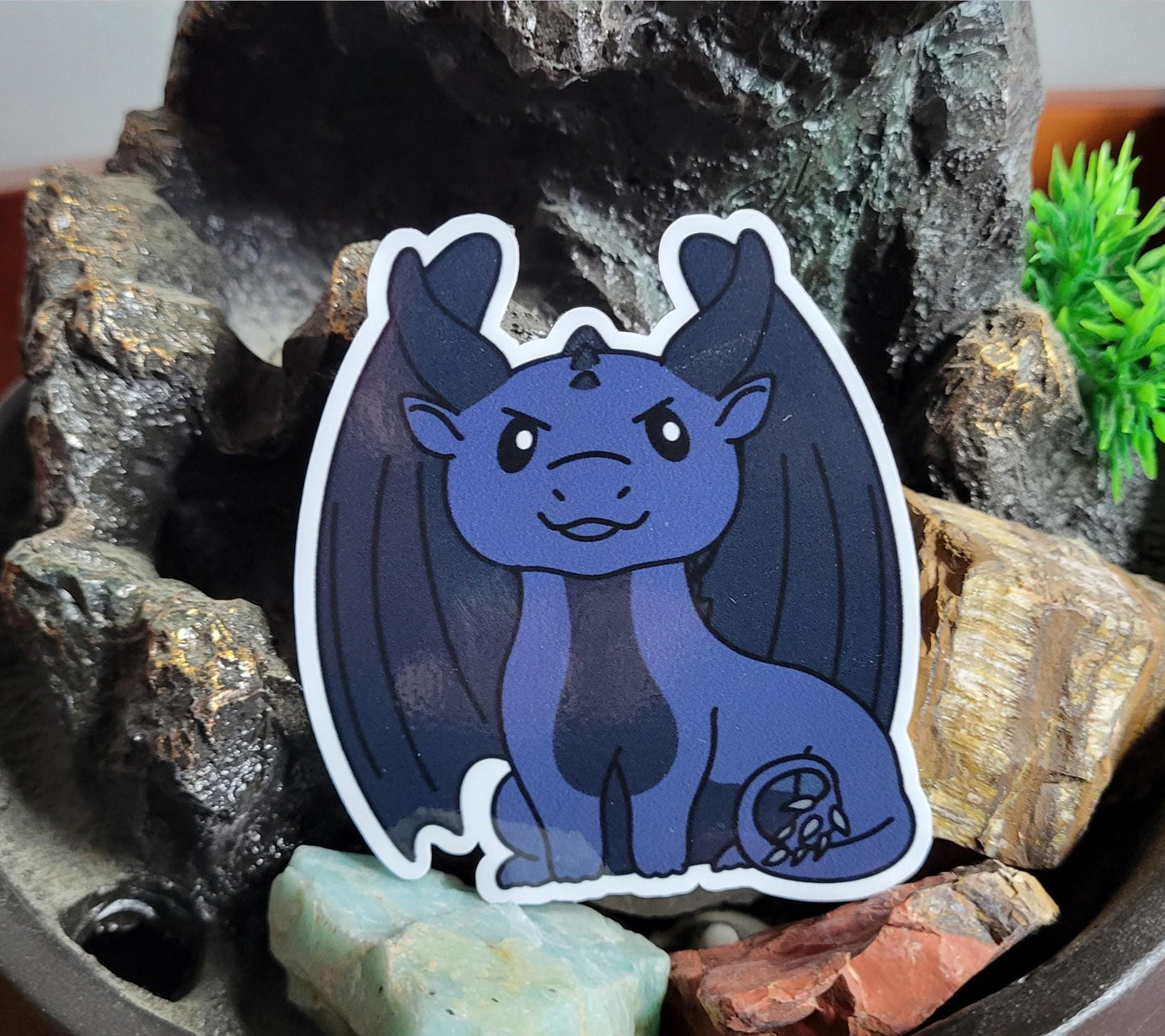 Black Dragon Vinyl Sticker | Water Resistant Laptop Decal