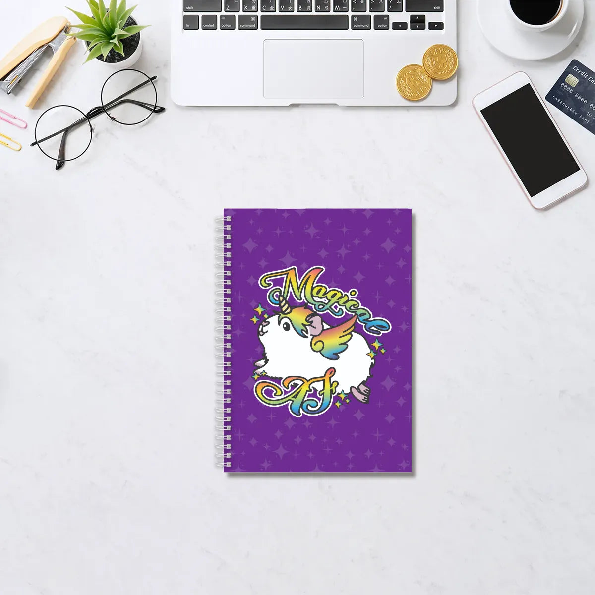 Magical AF Guinicorn Reusable Sticker Book