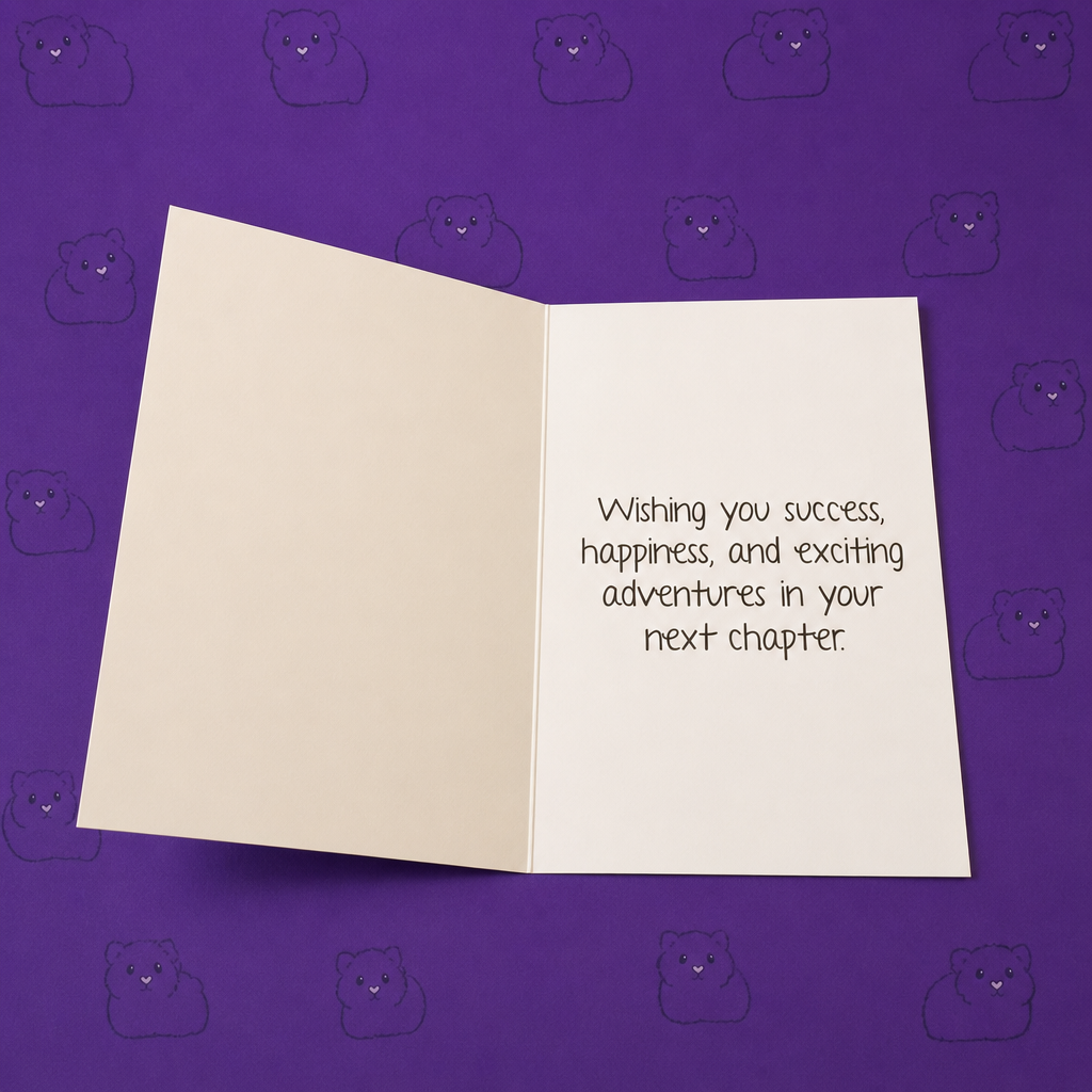 Guinea Pig "ConGRADulations!" Card —  Graduation Greeting Card