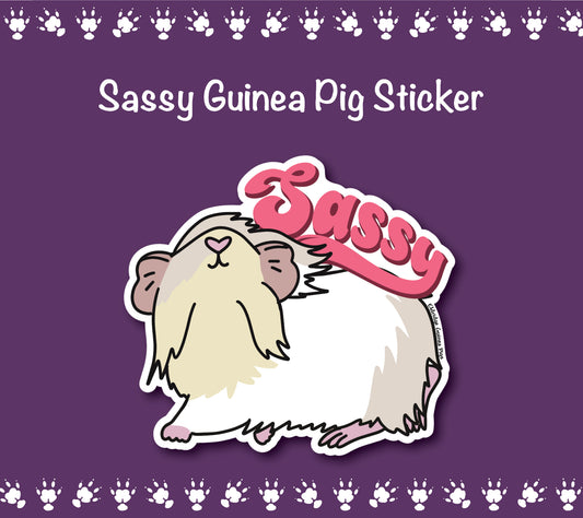 Sassy Guinea Pig Sticker