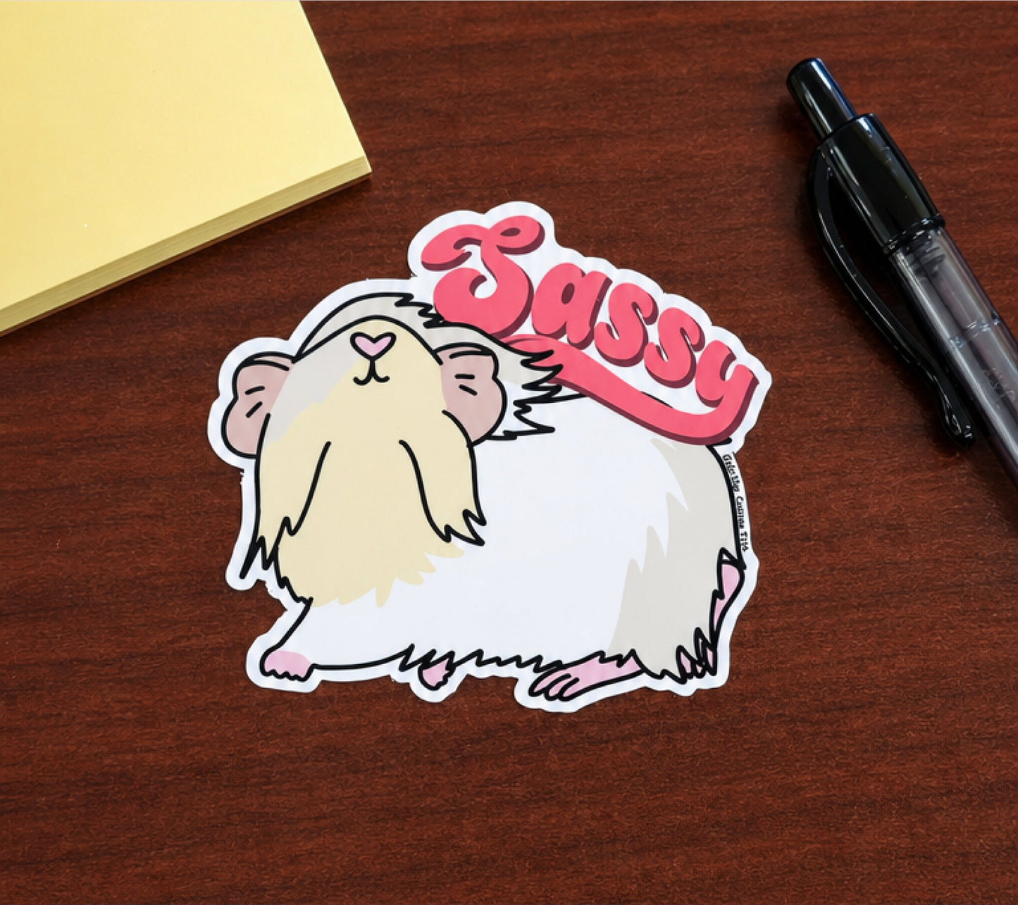 Sassy Guinea Pig Sticker