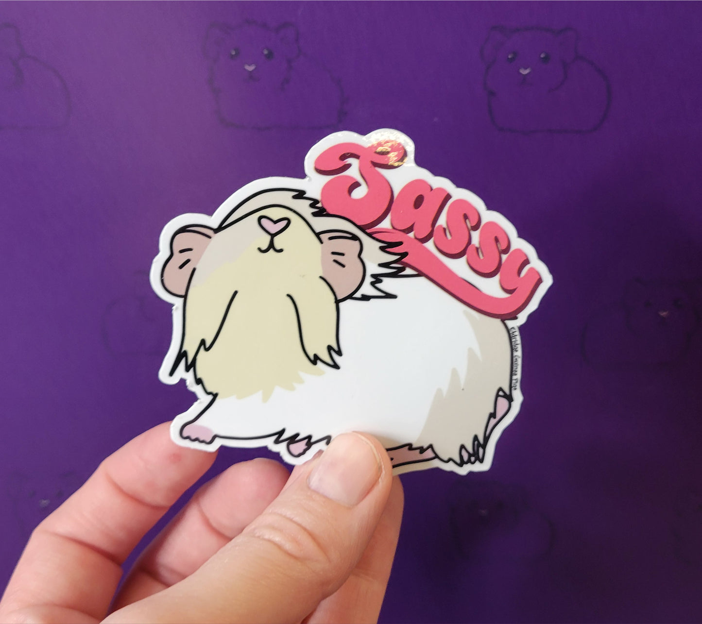 Sassy Guinea Pig Sticker