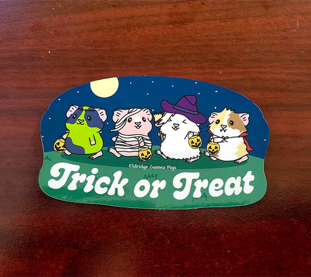 Trick or Treat Piggies Sticker