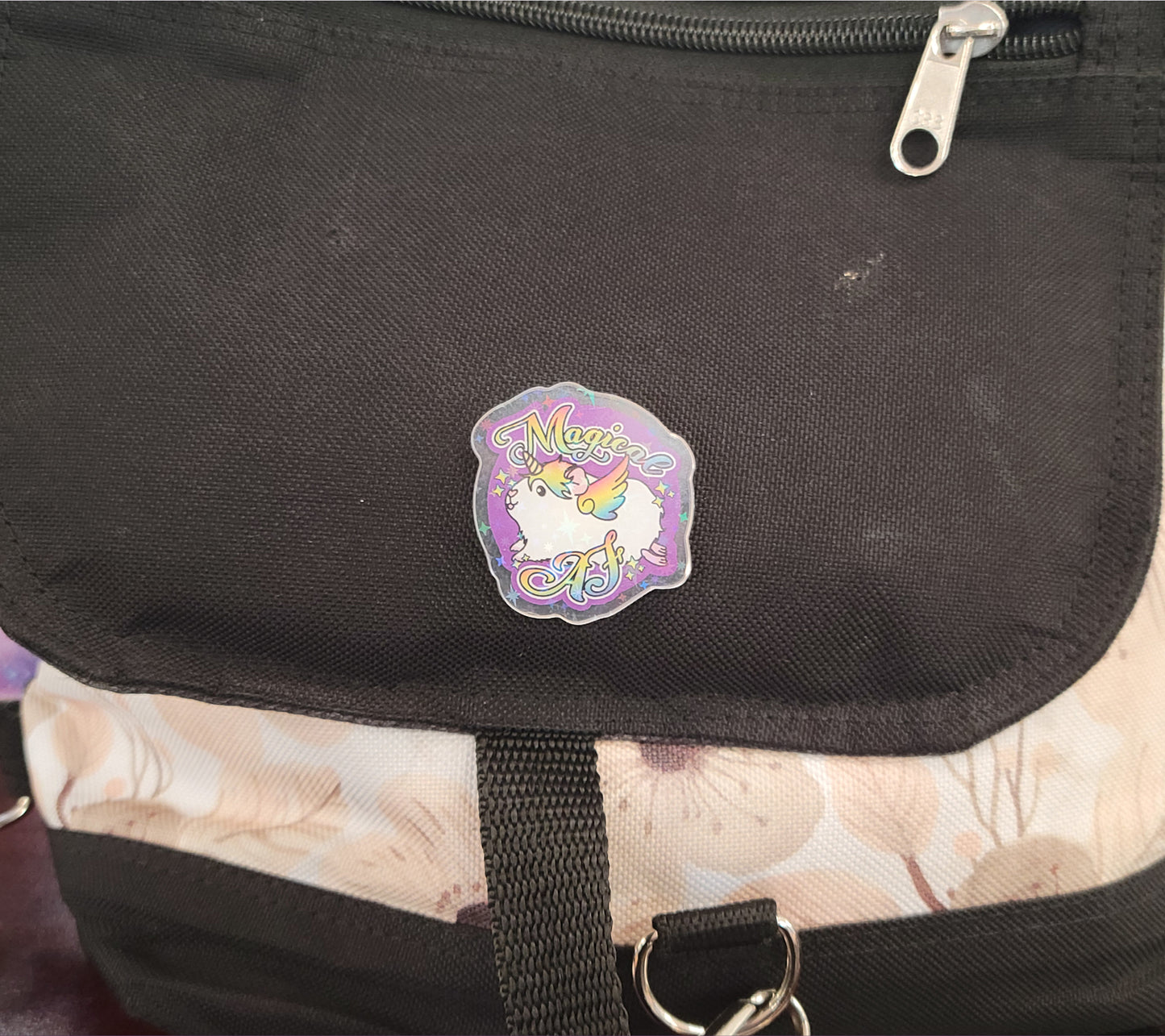 Magical AF Guinea Pig Unicorn Acrylic Pin