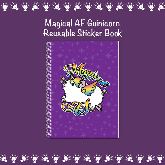 Magical AF Guinicorn Reusable Sticker Book