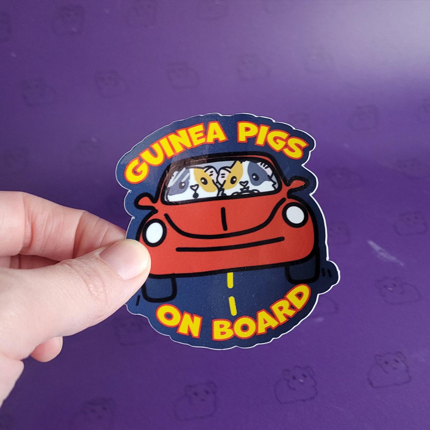 Guinea Pigs on Board Stickers | stickers for car, water bottle, laptop & more