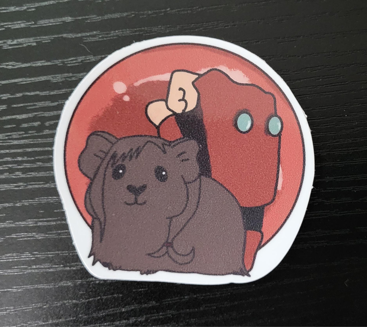 Tifa Guinea Pig Sticker | FF7 Inspired, Water Resistant Vinyl Decal