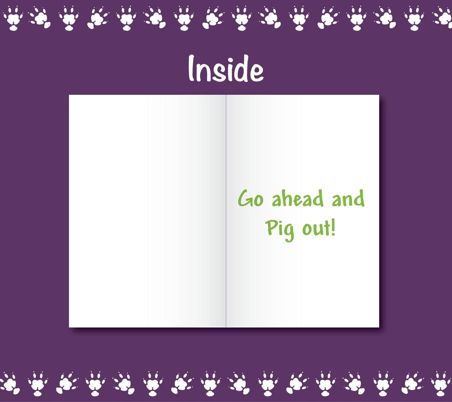Guinea Pig Birthday Card - Pig Out!