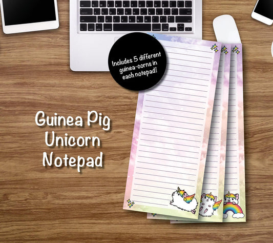 Guinea Pig Unicorn Note Pads
