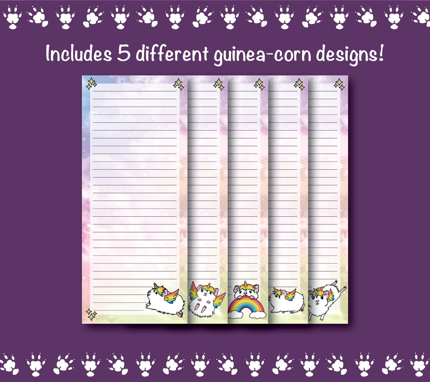 Guinea Pig Unicorn Note Pads