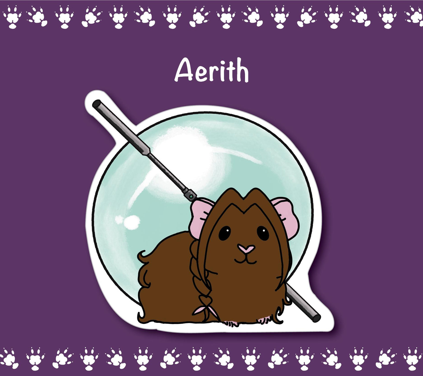FF7-Inspired Guinea Pig Sticker Pack