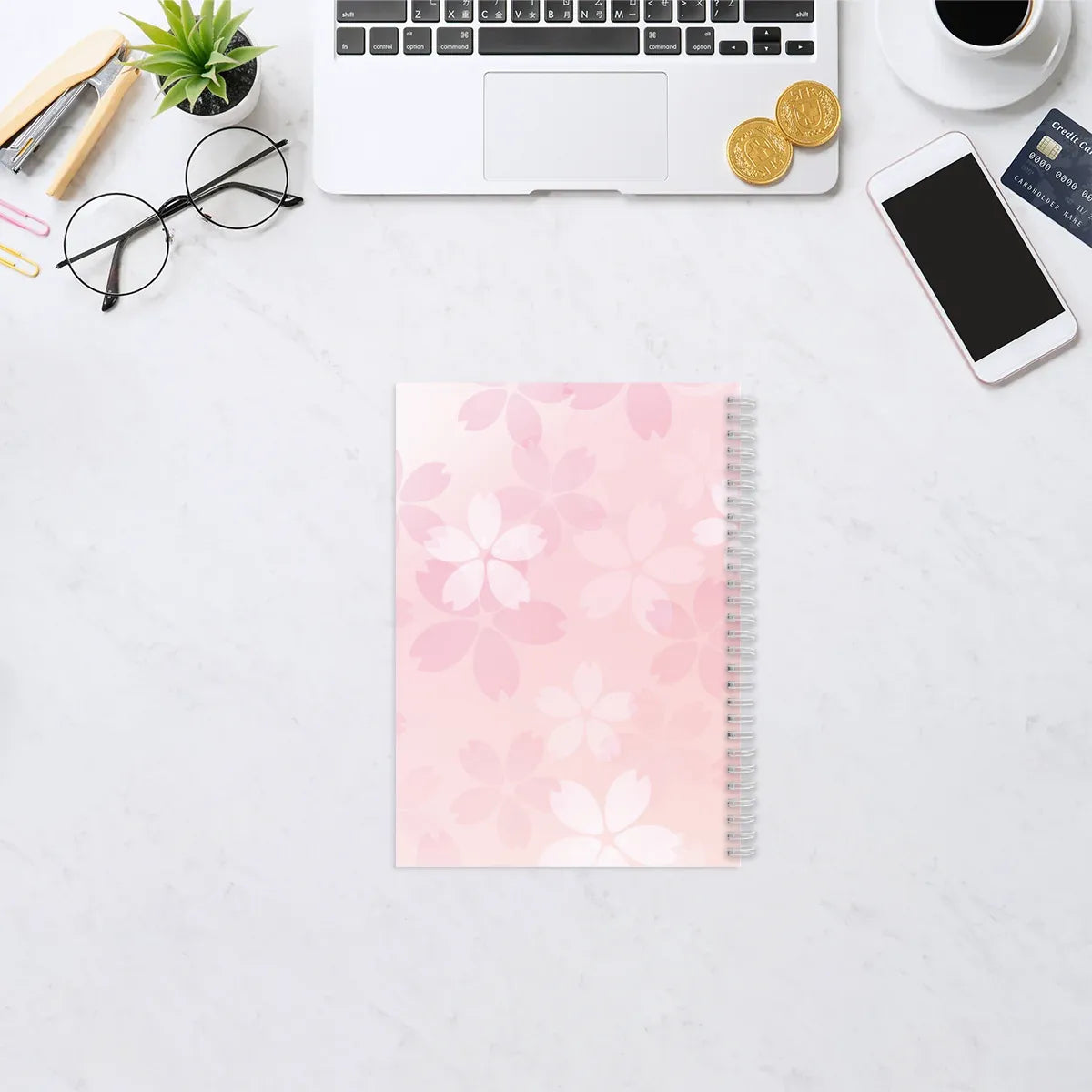 Cherry Blossom Guinea Pig Reusable Sticker Book
