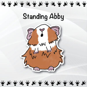 Standing Abby Sticker