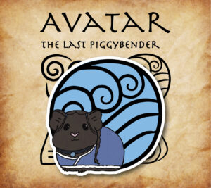 ATLA-Inspired Water Guinea Pig Stickers