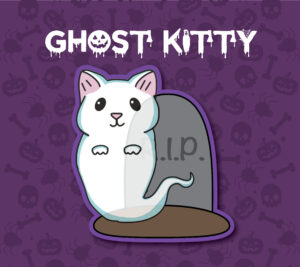 Ghost Kitty Sticker