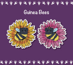Guinea Bee Stickers