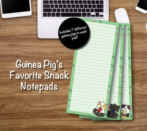 Guinea Pig's Favorite Snack Notepads