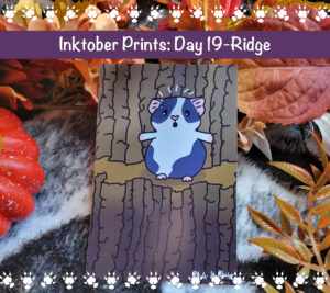 Ridge Guinea Pig Art Print | Folding Card | Postcard