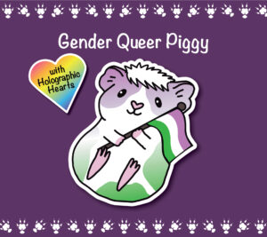 Gender Queer Piggy Stickers