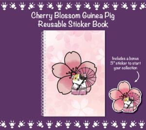 Cherry Blossom Piggy Reusable Sticker Book