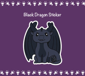 Black Dragon Sticker