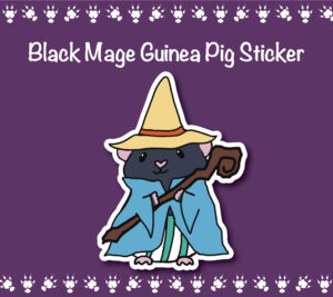 Black Mage Guinea Pig Stickers